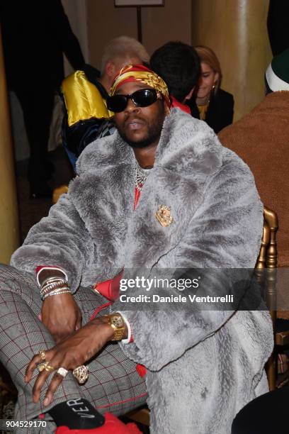 Chainz attends the Versace show during Milan Men's Fashion Week Fall/Winter 2018/19 on January 13, 2018 in Milan, Italy.