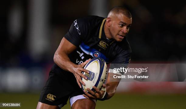 Bath player Jonathan Joseph in action during the European Rugby Champions Cup match between Bath Rugby and Scarlets at Recreation Ground on January...