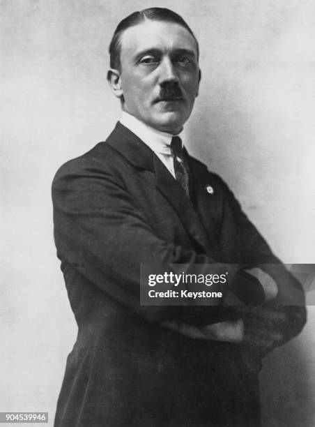 Future German Chancellor Adolf Hitler , 1921.