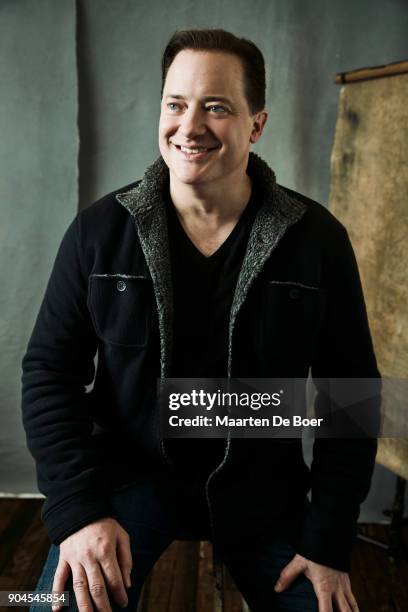 Brendan Fraser of AT&T Audience Network's 'Condor' poses for a portrait during the 2018 Winter TCA Tour at Langham Hotel on January 13, 2018 in...