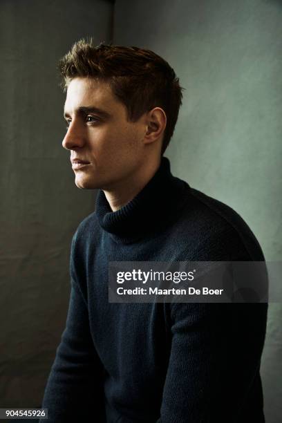 Max Irons of AT&T Audience Network's 'Condor' poses for a portrait during the 2018 Winter TCA Tour at Langham Hotel on January 13, 2018 in Pasadena,...