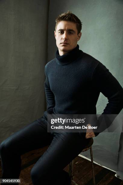 Max Irons of AT&T Audience Network's 'Condor' poses for a portrait during the 2018 Winter TCA Tour at Langham Hotel on January 13, 2018 in Pasadena,...