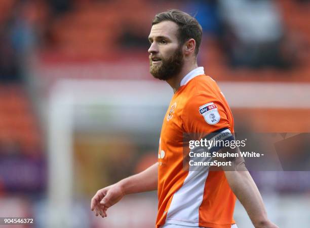 Blackpool's Jimmy Ryan during the Sky Bet League One match between Blackpool and Bristol Rovers at Bloomfield Road on January 13, 2018 in Blackpool,...