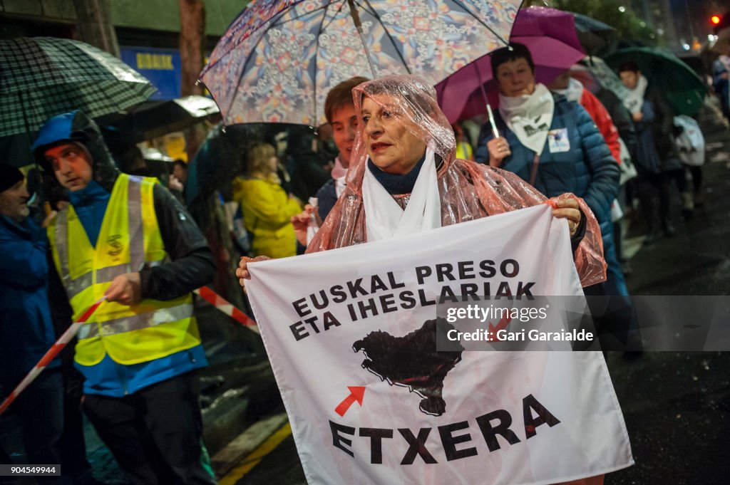 Demonstration Is Held For Visitation Rights For ETA Prisoners