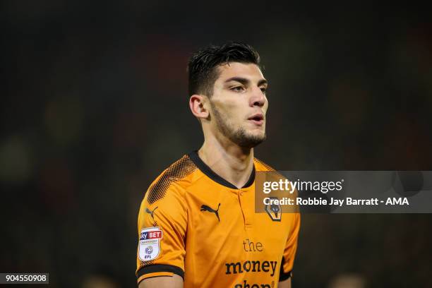 Rafa Mir of Wolverhampton Wanderers during the Sky Bet Championship match between Barnsley and Wolverhampton at Oakwell Stadium on January 13, 2018...