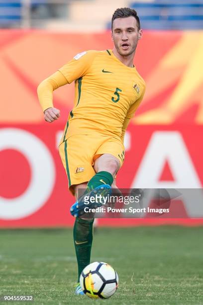 Aleksandar Susnjar of Australia in action during the AFC U23 Championship China 2018 Group D match between Australia and Syria at Kunshan Sports...