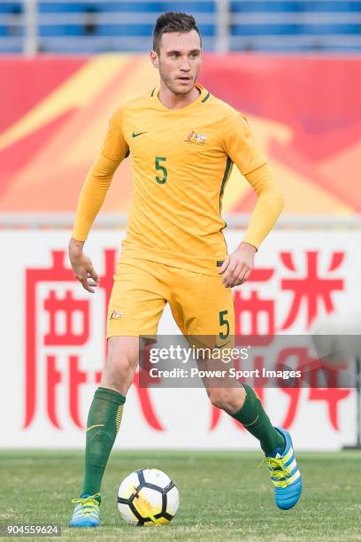 Aleksandar Susnjar of Australia in action during the AFC U23 Championship China 2018 Group D match between Australia and Syria at Kunshan Sports...