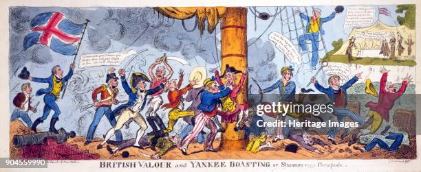 British Valour and Yankee Boasting or, Shannon versus Chesapeake, pub. 1813 .