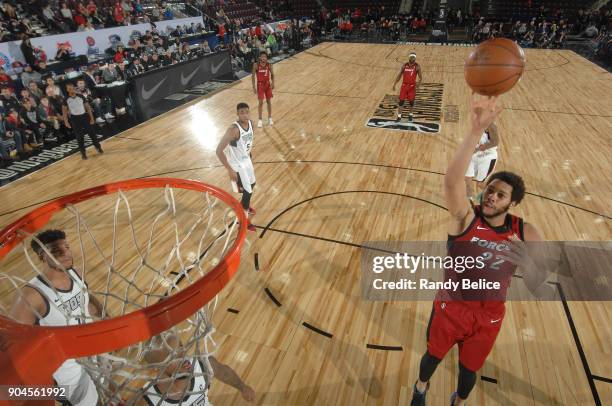 Hammons of the Sioux Falls Skyforce shoots the ball during the NBA G-League Showcase Game 22 between the Sioux Falls Skyforce and the Raptors 905 on...
