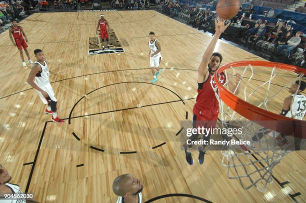 Hammons of the Sioux Falls Skyforce shoots the ball during the NBA G-League Showcase Game 22 between the Sioux Falls Skyforce and the Raptors 905 on...