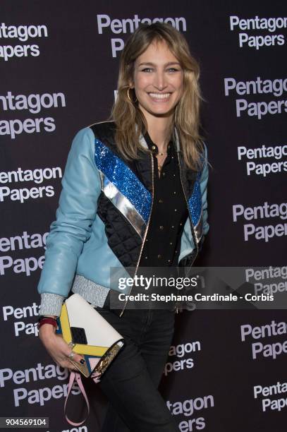 Pauline Lefevre attends 'Pentagon Papers' Premiere at Cinema UGC Normandie on January 13, 2018 in Paris, France.