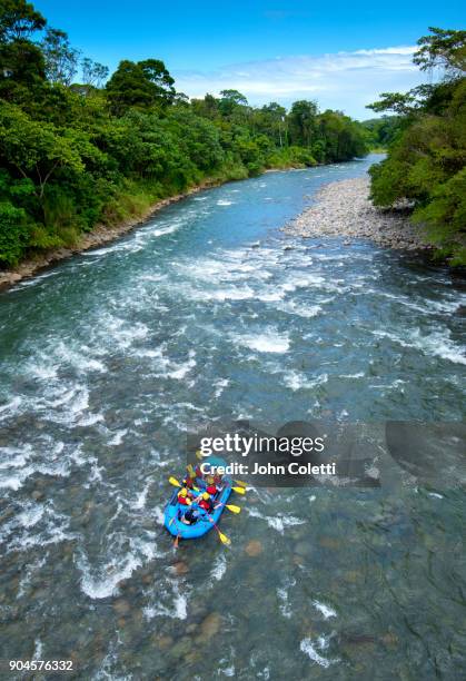 costa rica, sarapiqui river, white water rafting - heredia province stock pictures, royalty-free photos & images