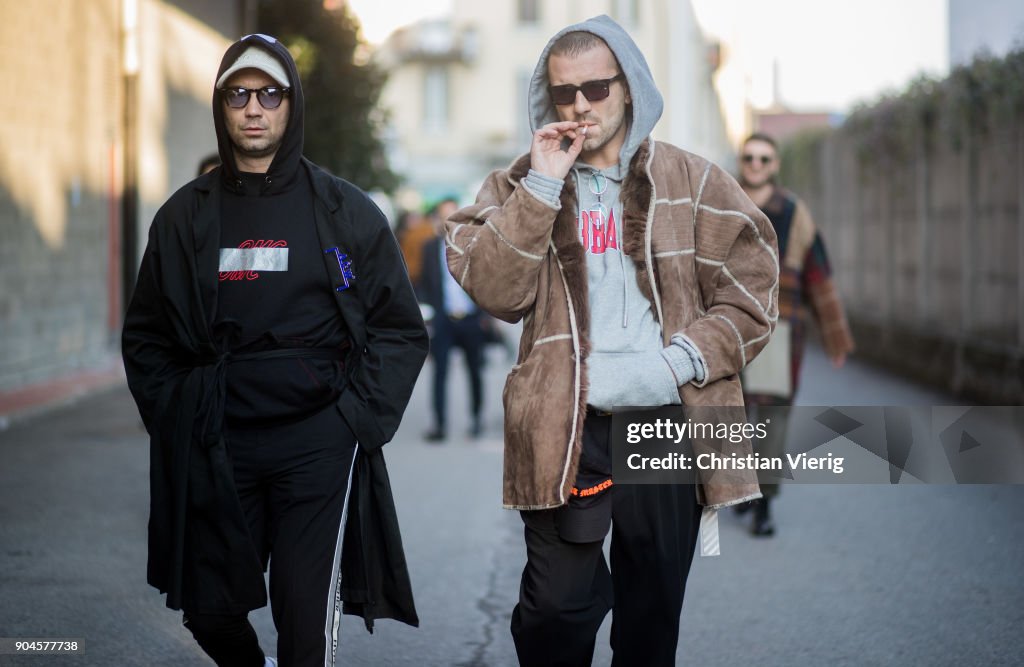 Street Style: January 13 - Milan Men's Fashion Week Fall/Winter 2018/19