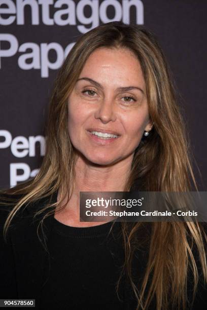 Agathe De La Fontaine attends 'Pentagon Papers' Premiere at Cinema UGC Normandie on January 13, 2018 in Paris, France.