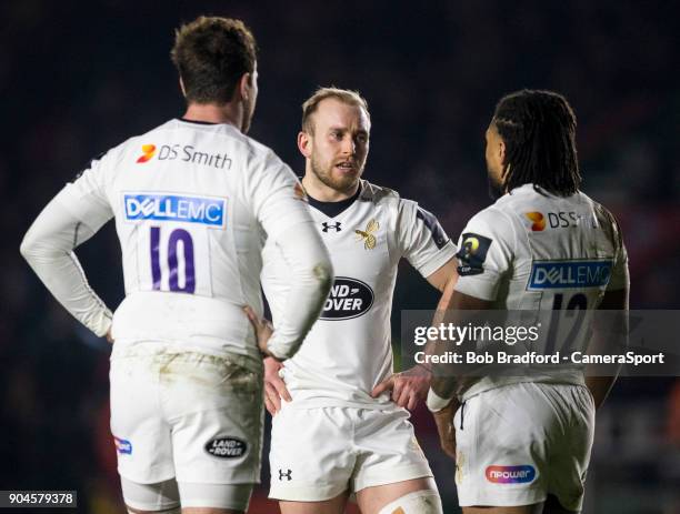 Wasps' Dan Robson during the European Rugby Champions Cup match between Harlequins and Wasps at Twickenham Stoop on January 13, 2018 in London,...