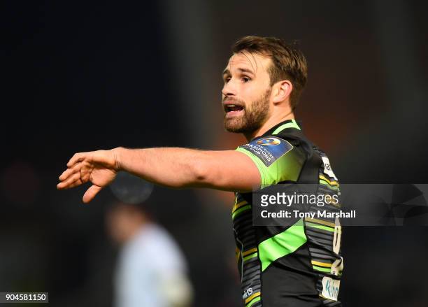 Nic Groom of Northampton Saints during the European Rugby Champions Cup match between Northampton Saints and ASM Clermont Auvergne at Franklin's...