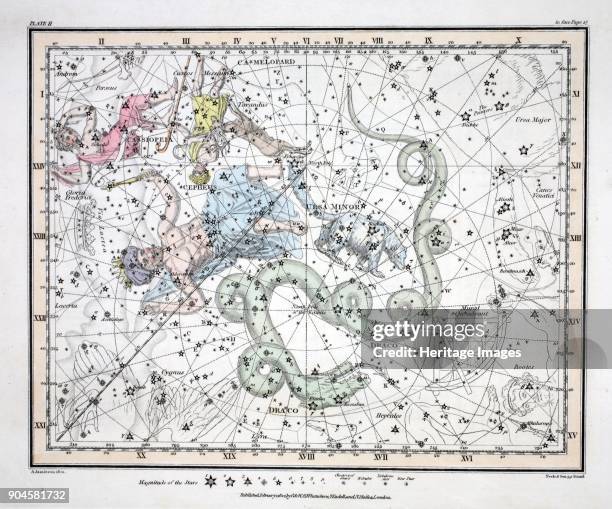 The Constellations Ursa Minor, Cassiopeia, Tarandus, Cepheus, Draco, Custos Messium, The Constellations Ursa Minor, Cassiopeia, Tarandus, Cepheus,...