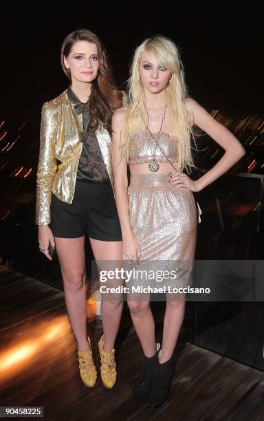 Actresses Mischa Barton and Taylor Momsen attend a cocktail party in honor of designer Kris Van Assche, hosted by GQ & Dior Homme at The Cooper...