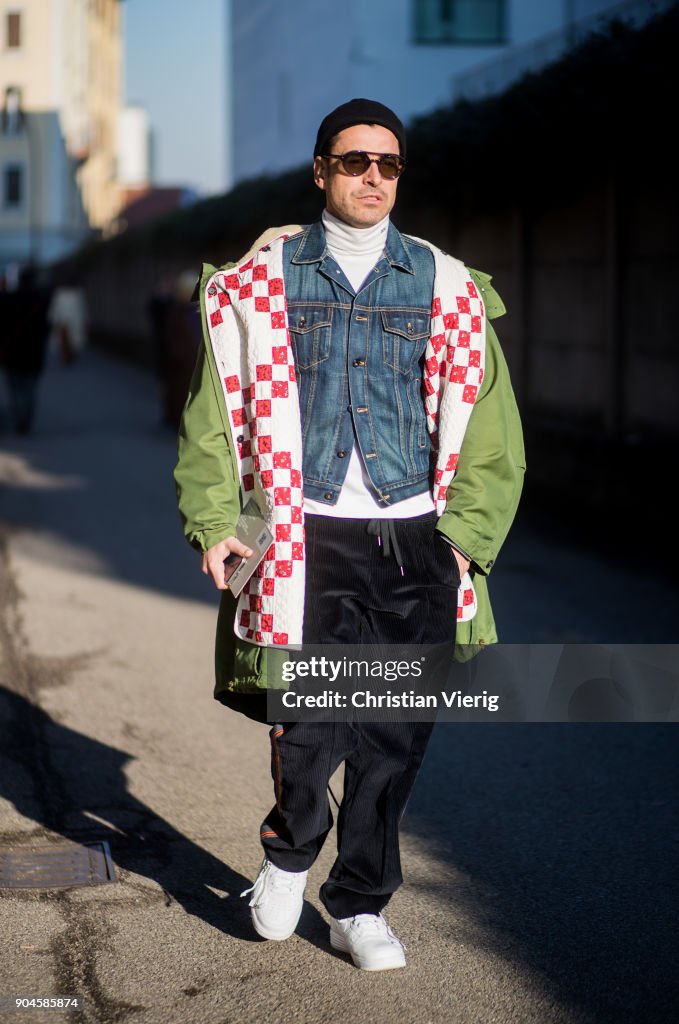 Street Style: January 13 - Milan Men's Fashion Week Fall/Winter 2018/19