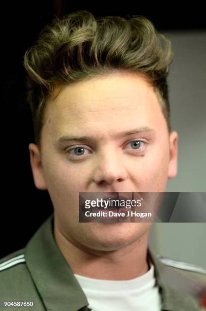 Images from this event are only to be used in relation to this event. Conor Maynard attends The BRIT Awards 2018 nominations photocall held at ITV...