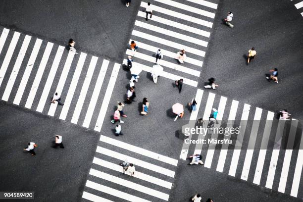crosswalks - road intersection stock pictures, royalty-free photos & images