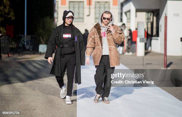 Alessandro Altomare is seen at White Milano during Milan Men's Fashion Week Fall/Winter 2018/19 on January 13, 2018 in Milan, Italy.