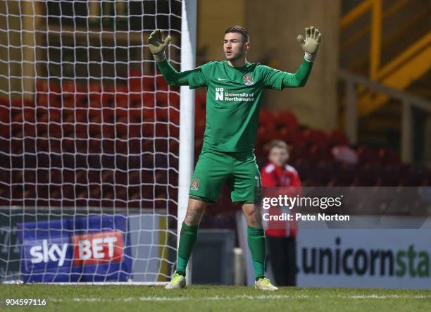 Richard O'Donnell of Northampton Town in action during the Sky Bet League One match between Bradford City and Northampton Town at Northern...