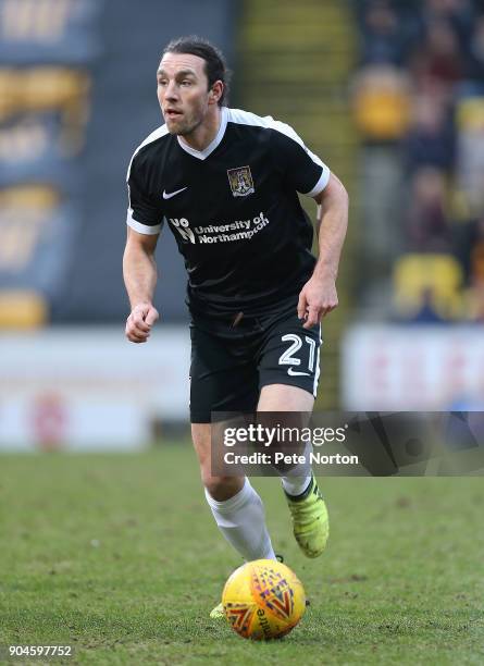 John-Joe O'Toole of Northampton Town in action during the Sky Bet League One match between Bradford City and Northampton Town at Northern Commercials...