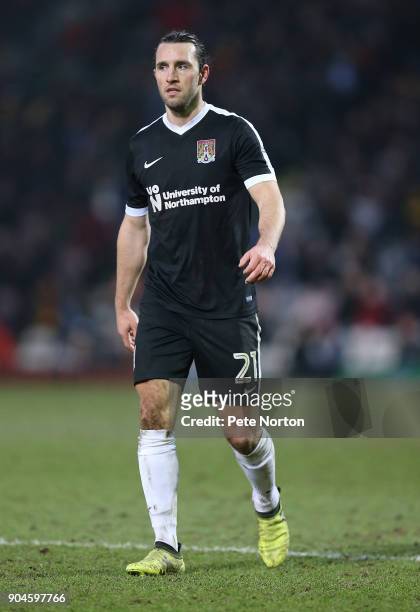 John-Joe O'Toole of Northampton Town in action during the Sky Bet League One match between Bradford City and Northampton Town at Northern Commercials...