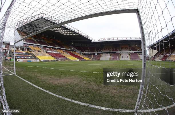 General View of the Northern Commercials Stadium prior to the Sky Bet League One match between Bradford City and Northampton Town at Northern...