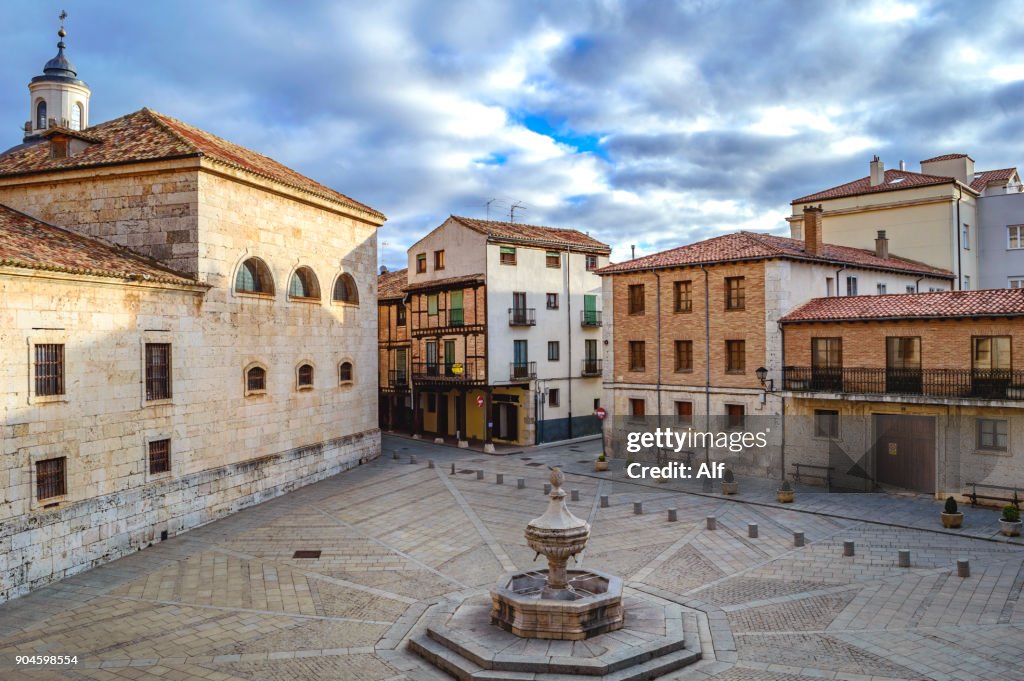 Cathedral Square in Burgo de Osma, Soria, Spain