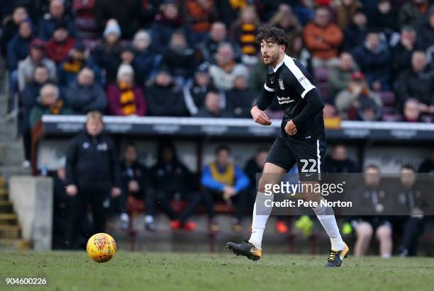 Matt Crooks of Northampton Town in action during the Sky Bet League One match between Bradford City and Northampton Town at Northern Commercials...