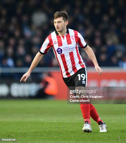 Lincoln City's Lee Frecklington during the Sky Bet League Two match between Lincoln City and Notts County at Sincil Bank Stadium on January 13, 2018...