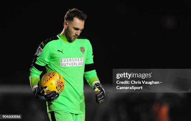Notts County's Ross Fitzsimons during the Sky Bet League Two match between Lincoln City and Notts County at Sincil Bank Stadium on January 13, 2018...
