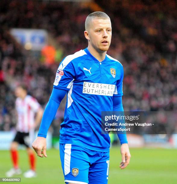 Notts County's Terry Hawkridge during the Sky Bet League Two match between Lincoln City and Notts County at Sincil Bank Stadium on January 13, 2018...