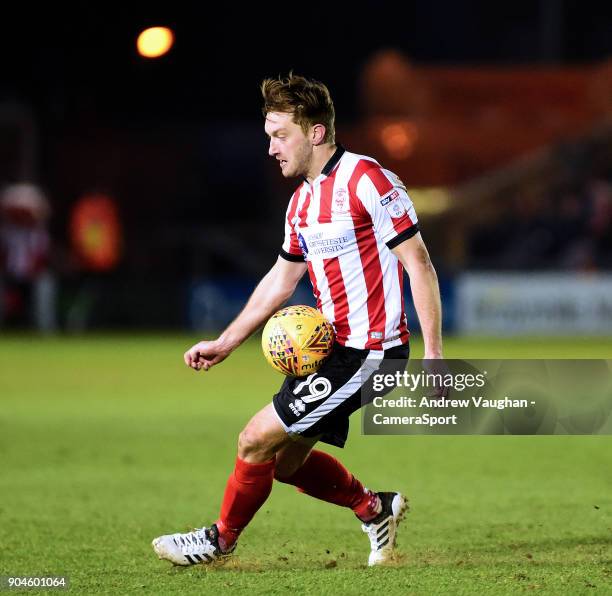 Lincoln City's Lee Frecklington during the Sky Bet League Two match between Lincoln City and Notts County at Sincil Bank Stadium on January 13, 2018...