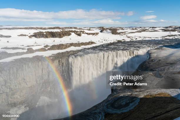 gullfoss waterfall, iceland - gullfoss falls stock pictures, royalty-free photos & images