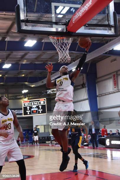 Fair of the Fort Wayne Mad Ants drives to the basket during the NBA G-League Showcase Game 23 between the Salt Lake City Stars and the Fort Wayne Mad...