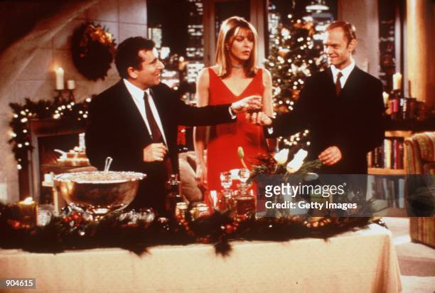 Rubinek, Jane Leeves and David Hyde Pierce star in "Frasier" . Paramount photo: Gale Adler NBC, Inc.