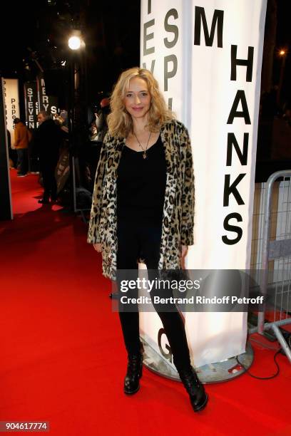 Actress Helene de Fougerolle attends the "Pentagon Papers" Paris Premiere at Cinema UGC Normandie on January 13, 2018 in Paris, France.