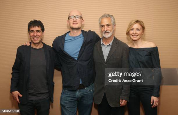 Co-creator/executive producer/writer Hossein Amini, co-creator/executive producer/director James Watkins, actors David Strathairn and Juliet Rylance...