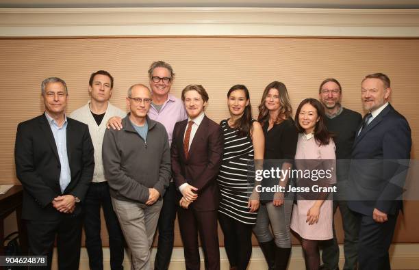 Executive producer Scott Lambert, actor Tobias Menzies, executive producers David W. Zucker and Guymon Casady, actor Adam Nagaitis, actress Nive...