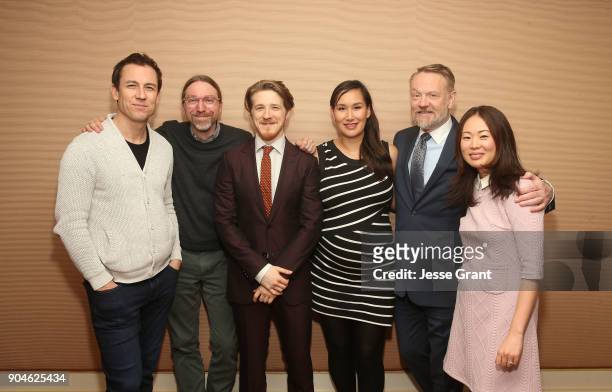 Actor Tobias Menzies, executive producer/co-showrunner David Kajganich, actors Adam Nagaitis, Nive Nielsen, Jared Harris and executive...