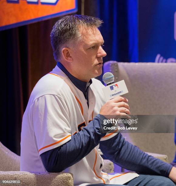 Hinch attends SiriusXM Town Hall With Houston Astros World Series Manager A.J. Hinch on January 13, 2018 in Houston, Texas.