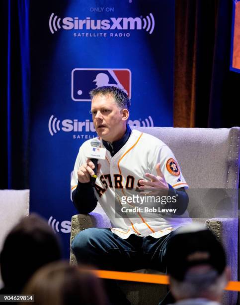 Hinch attends SiriusXM Town Hall With Houston Astros World Series Manager A.J. Hinch on January 13, 2018 in Houston, Texas.