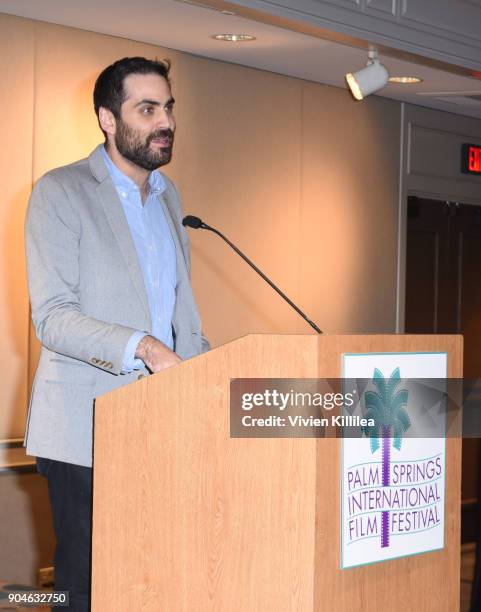 Artistic director of the Palm Springs International Film Festival Michael Lerman speaks at the 29th Annual Palm Springs International Film Festival...