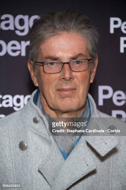 Chief Executive of the Groupe Lucien Barriere, Dominique Desseigne attends 'Pentagon Papers' Premiere at Cinema UGC Normandie on January 13, 2018 in...