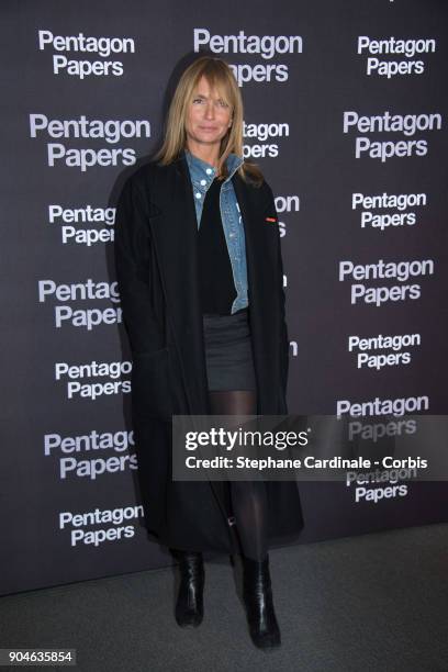 Axelle Laffont attends 'Pentagon Papers' Premiere at Cinema UGC Normandie on January 13, 2018 in Paris, France.