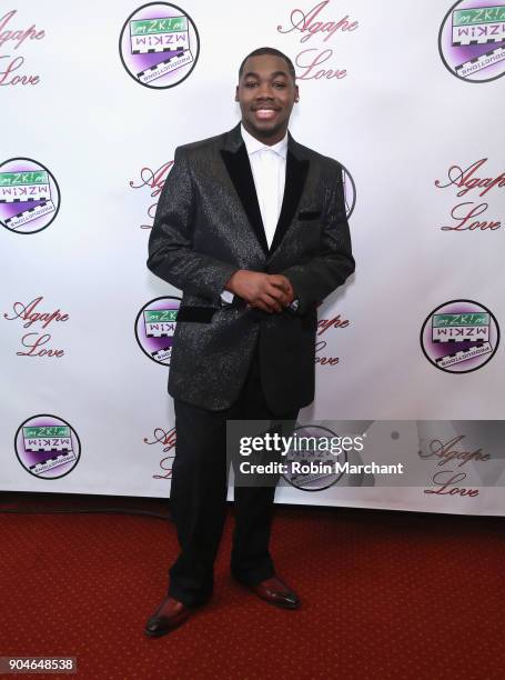 Carnelious Gil attends Agape Love Red Carpet on January 13, 2018 in Milwaukee, Wisconsin.