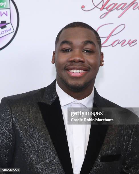 Carnelious Gil attends Agape Love Red Carpet on January 13, 2018 in Milwaukee, Wisconsin.